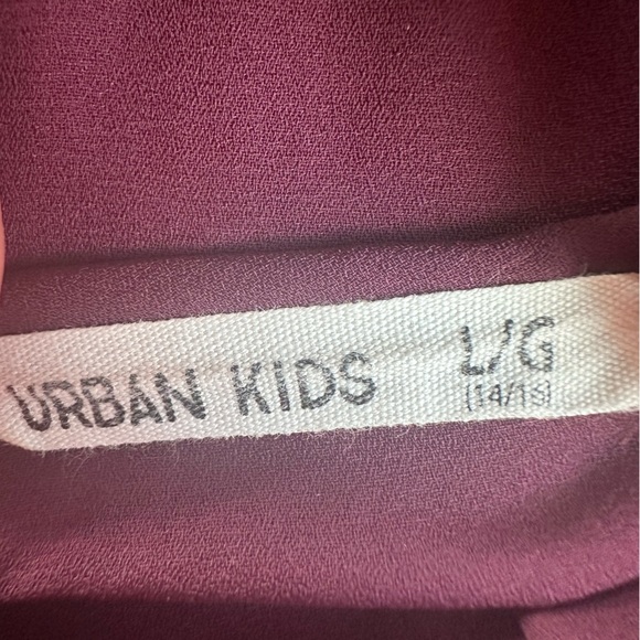 Urban Kids Girls Flowy Long Sleeve  Blouse Size 14-16 - Picture 6 of 6